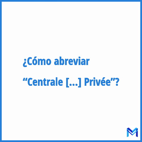 ¿Cómo se abrevia “Centrale d'Achat de l'Hospitalisation Privée”?