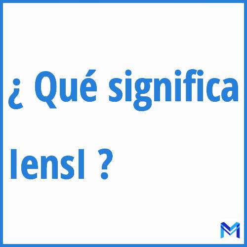 ¿Qué significa “IensI” en francés?