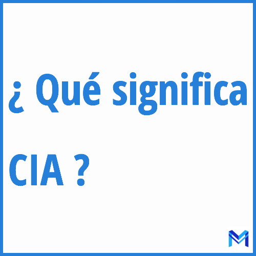 ¿Qué significa “CIA” en francés?