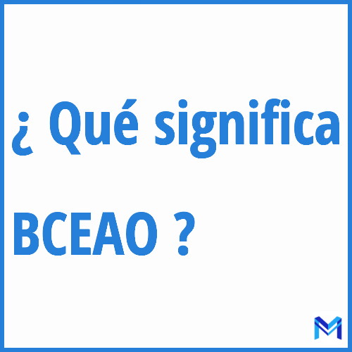 ¿Qué significa “BCEAO” en francés?